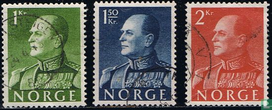 Le roi Olav V de Norvège