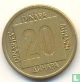 Jugoslawien 20 Dinara 1988 - Bild 2