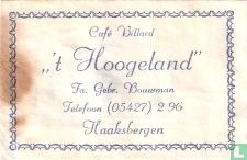 Café Billard " 't Hoogeland"