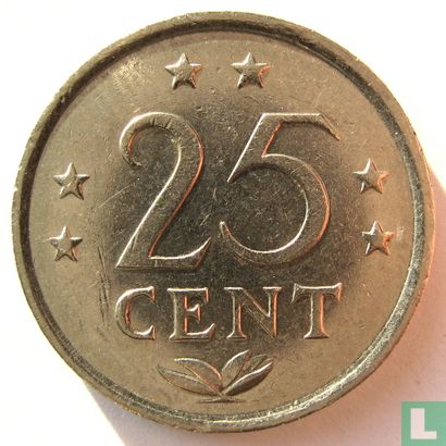Antilles néerlandaises 25 cent 1985 - Image 2