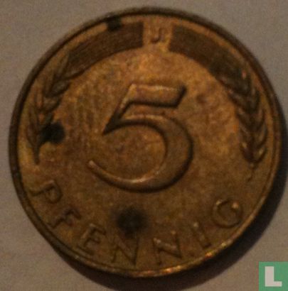 Duitsland 5 pfennig 1971 (J) - Afbeelding 2