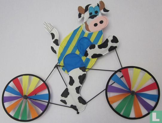 Wind-out bike with cow