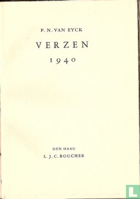Verzen, 1940  - Image 3