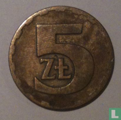 Polen 5 Zlotych 1975 - Bild 2