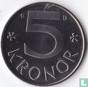 Schweden 5 Kronor 1993 - Bild 2