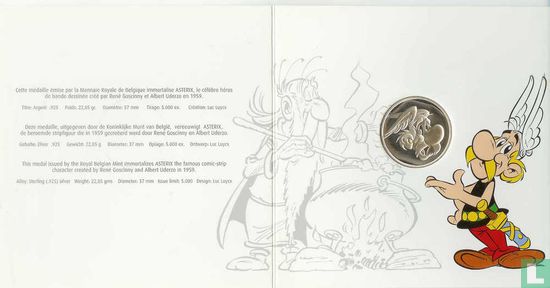 Asterix zilveren penning België 2005 - Image 2