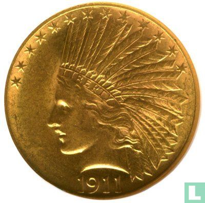 États-Unis 10 dollars 1911 (sans lettre) - Image 1