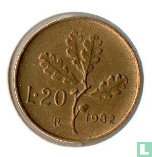 Italien 20 Lire 1982 - Bild 1