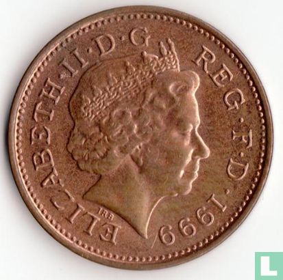 Royaume-Uni 1 penny 1999 (acier cuivré) - Image 1