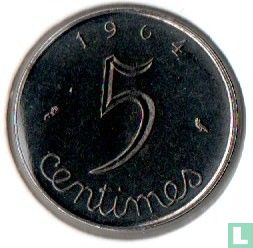 France 5 centimes 1964 - Image 1