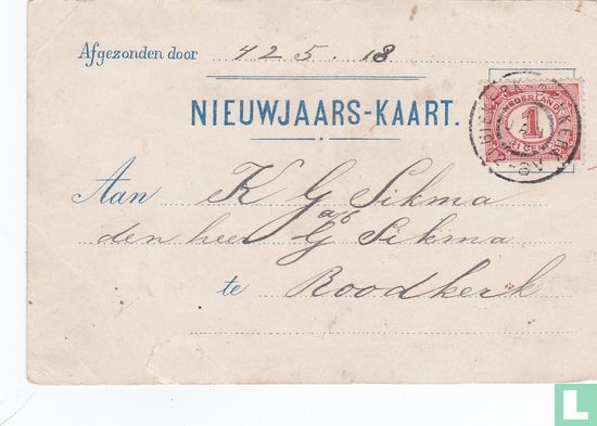 nieuwjaarskaart 1 jan. 1904 - Bild 2