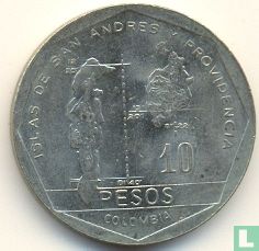 Colombie 10 pesos 1.981 - Image 2