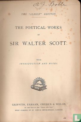 The poetical works of Sir Walter Scott  - Afbeelding 3