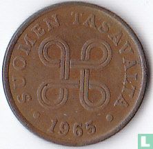 Finlande 5 penniä 1965 - Image 1
