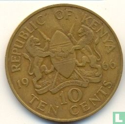 Kenia 10 Cent 1966 - Bild 1