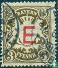 Coat of arms overprinted with "E"