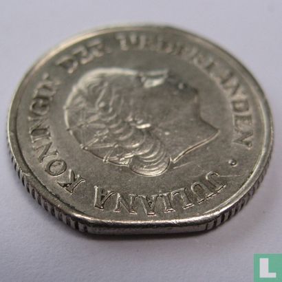 Niederlande 25 Cent 1951 (Prägefehler) - Bild 3