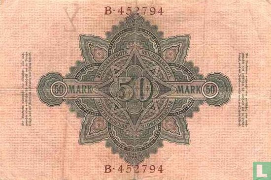 Germany 50 Mark 1906 (P.26a - Ros.25a) - Image 2
