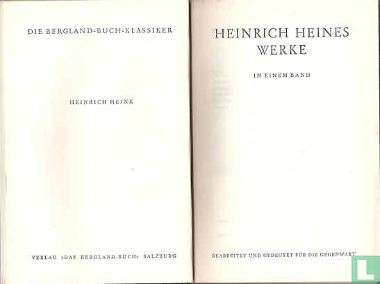 Heinrich Heines Werke  - Bild 3