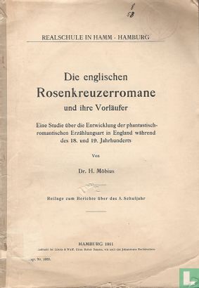 Die Englischen Rosenkreuzerromane und ihre Vorläufer - Afbeelding 1