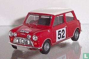 Mini Cooper - Red, White Roof. Rally Monte Carlo; 1966 winner. Part of set MC 1004 - Afbeelding 1