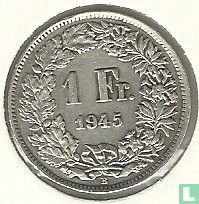 Zwitserland 1 franc 1945 - Afbeelding 1