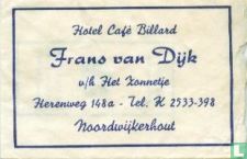 Hotel Café Billard Frans van Dijk - Afbeelding 1