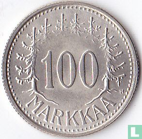Finnland 100 Markkaa 1958 - Bild 2