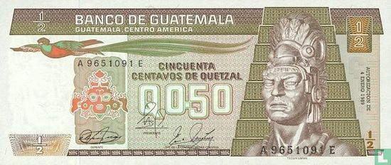 Guatemala 0.50 Quetzal 1989 - Image 1