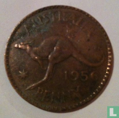 Australië 1 penny 1956 (Zonder punt) - Afbeelding 1