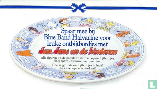 blue band spaarkaart voor Jan Jans en de kinderen ontbijtbordjes - Image 1
