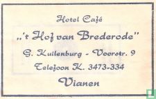 Hotel Café " 't Hof van Brederode"