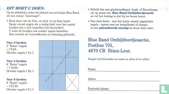 blue band spaarkaart voor Jan Jans en de kinderen ontbijtbordjes - Image 2