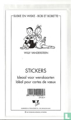 Wenskaarten ballon stickers Suske en Wiske - Afbeelding 2