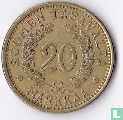 Finland 20 markkaa 1939 - Afbeelding 2