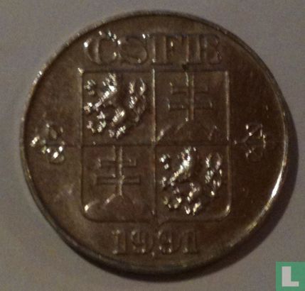 Czechoslovakia 5 korun 1991 (Kremnica) - Image 1