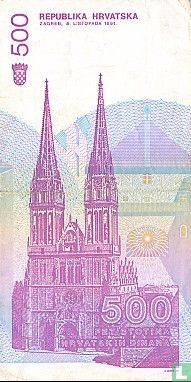 Kroatië 500 Dinara 1991 - Afbeelding 2