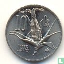 Mexique 10 centavos 1974 (type 1) - Image 1