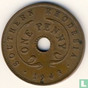 Rhodésie du Sud 1 penny 1943 - Image 1