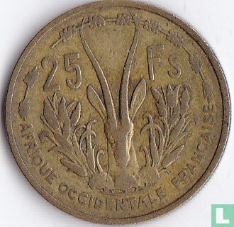 Frans West-Afrika 25 francs 1956 - Afbeelding 2