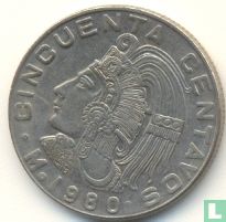 Mexico 50 centavos 1980 (wide date) - Image 1