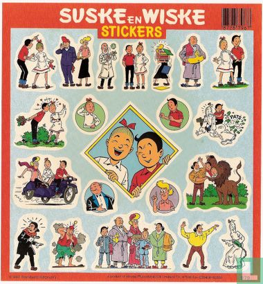 Suske en Wiske stickers 1e druk 