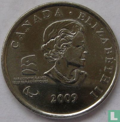 Canada 25 cents 2009 (colourless) "Vancouver 2010 Paralympic Games - Sledge hockey" - Image 1