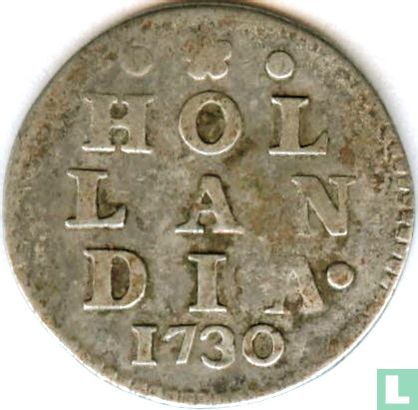 Holland 2 stuiver 1730 (zilver) - Afbeelding 1