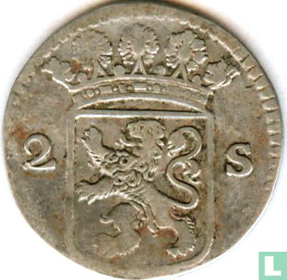 Hollande 2 stuiver 1730 (argent) - Image 2