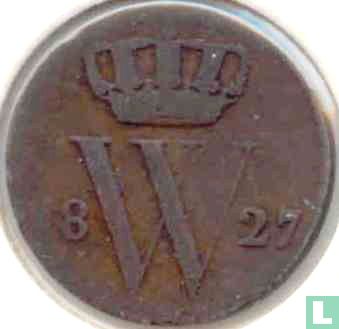 Pays-Bas ½ cent 1827 (caducée) - Image 1