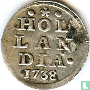 Holland 1 stuiver 1738 (zilver) - Afbeelding 1