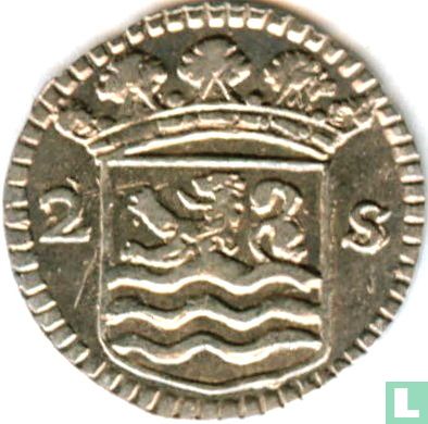 Zealand 2 stuiver 1745 (silver) - Image 2