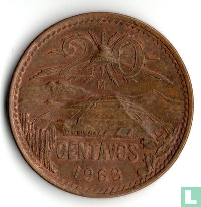 Mexico 20 centavos 1963 - Afbeelding 1
