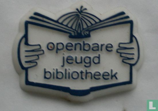 Openbare jeugd bibliotheek [blauw]